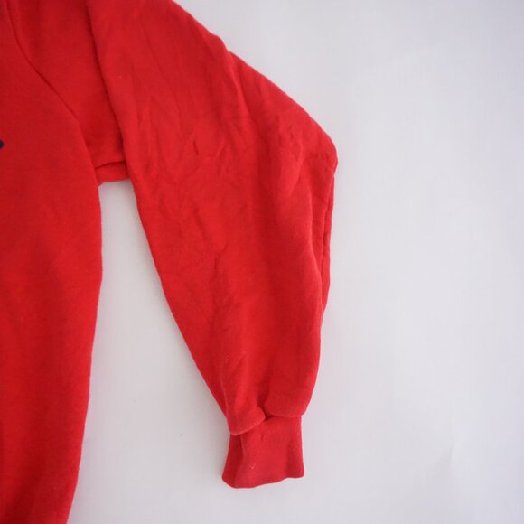 BonWorth Red Cherry Bow Heart Print Cotton Blend Sweatshirt Grandmacore L - Picture 9 of 10